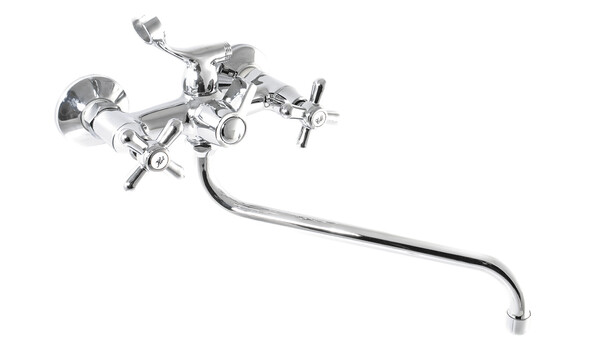 Смеситель Ванна SANTREK AQUA-320  "CLASSIC" 1/2 м/к картридж. перекл. Крест SL 595 