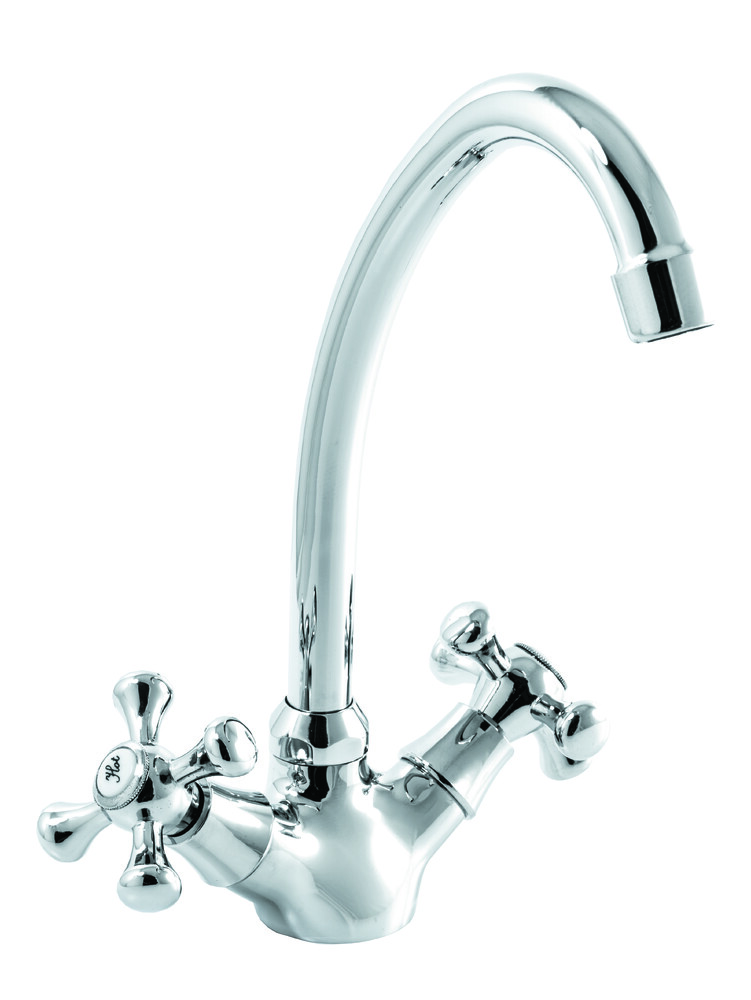 Смеситель Кухня SANTREK AQUA-405  "CLASSIC" 1/2 м/к Крест SL594 