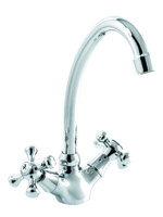 Смеситель Кухня SANTREK AQUA-405  "CLASSIC" 1/2 м/к Крест SL594 