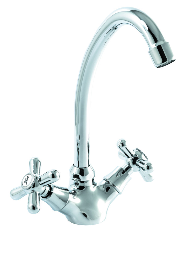 Смеситель Кухня SANTREK AQUA-405  "CLASSIC" 1/2 м/к Крест SL595 