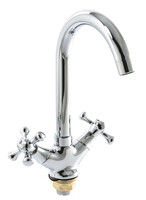 Смеситель Кухня SANTREK AQUA-420  "CLASSIC" LUX 1/2 м/к Крест SL 594 (на гайке)