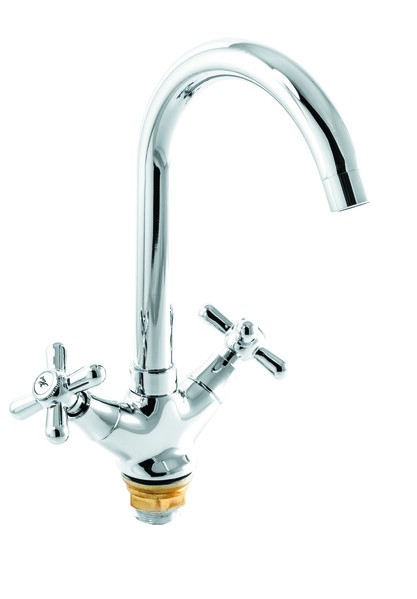 Смеситель Кухня SANTREK AQUA-420  "CLASSIC" LUX 1/2 м/к Крест SL 595 (на гайке)