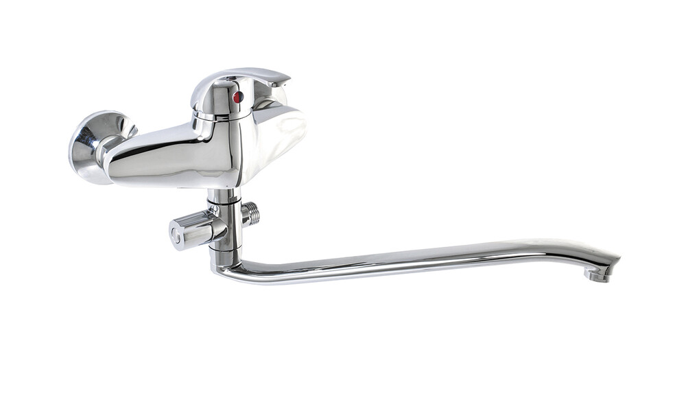 Смеситель Ванна SANTREK AQUA-500  "MODERN" шар. d-40 S-нос, дивертор картридж. перекл. SB47 