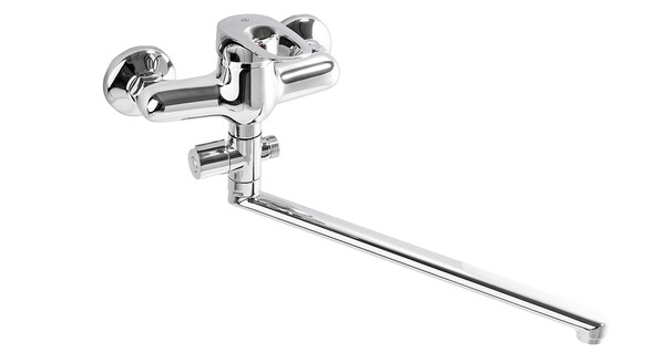 Смеситель Ванна SANTREK AQUA-505  "MODERN" шар. d-40 L-нос, дивертор картридж. перекл SB13 