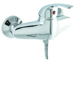 Смеситель Душ SANTREK AQUA-535  "MODERN" шар. d-40 SB47 (горизонт ручка, ниж подкл душ шланга) 