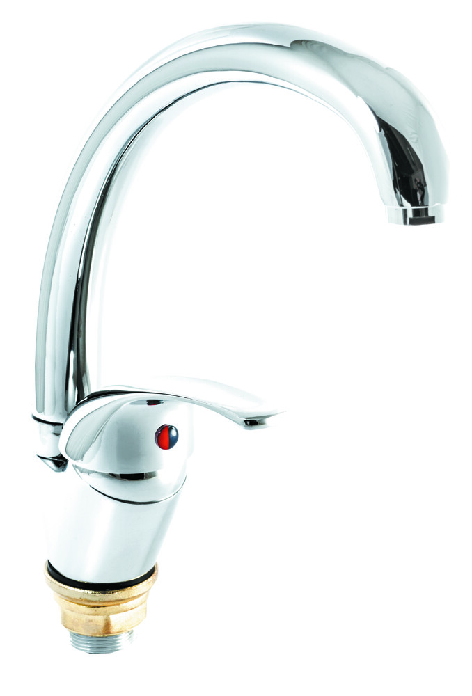 Смеситель Кухня SANTREK AQUA-610  "MODERN" MAXI шар. d-40 на гайке SB47