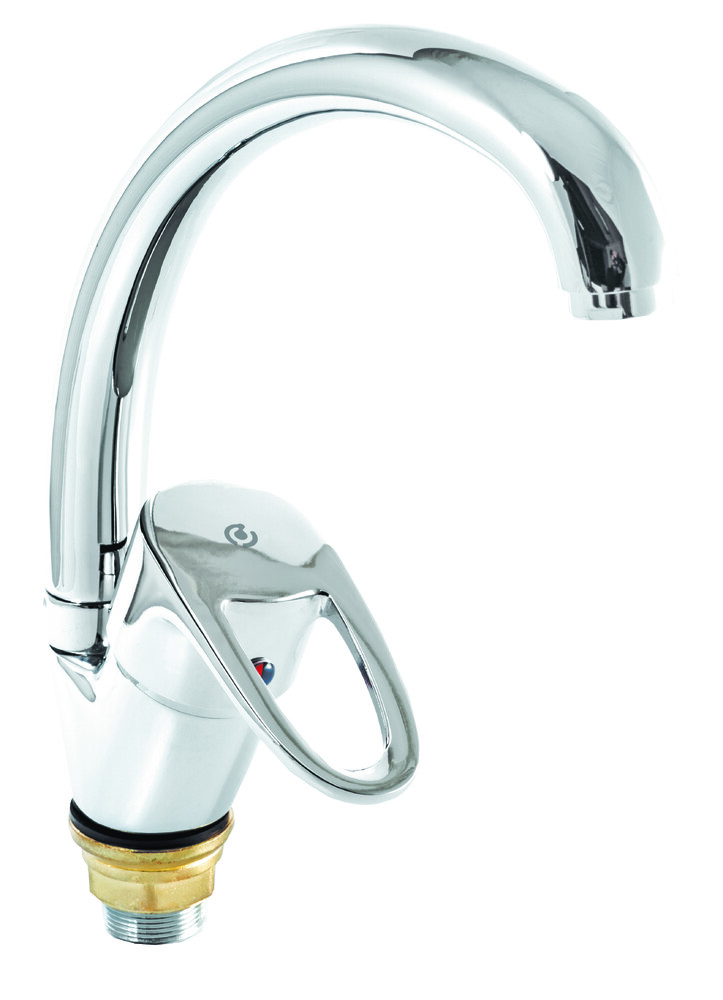 Смеситель Кухня SANTREK AQUA-610  "MODERN" MAXI шар. d-40 на гайке SB97/SB100 