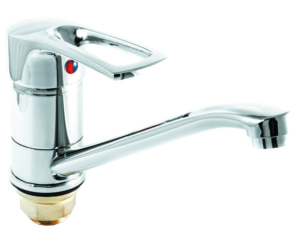 Смеситель Кухня SANTREK AQUA-620  "MODERN" шар. d-40 на гайке SB08 