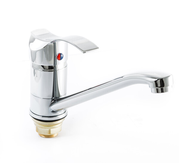 Смеситель Кухня SANTREK AQUA-620  "MODERN" шар. d-40 на гайке SB56