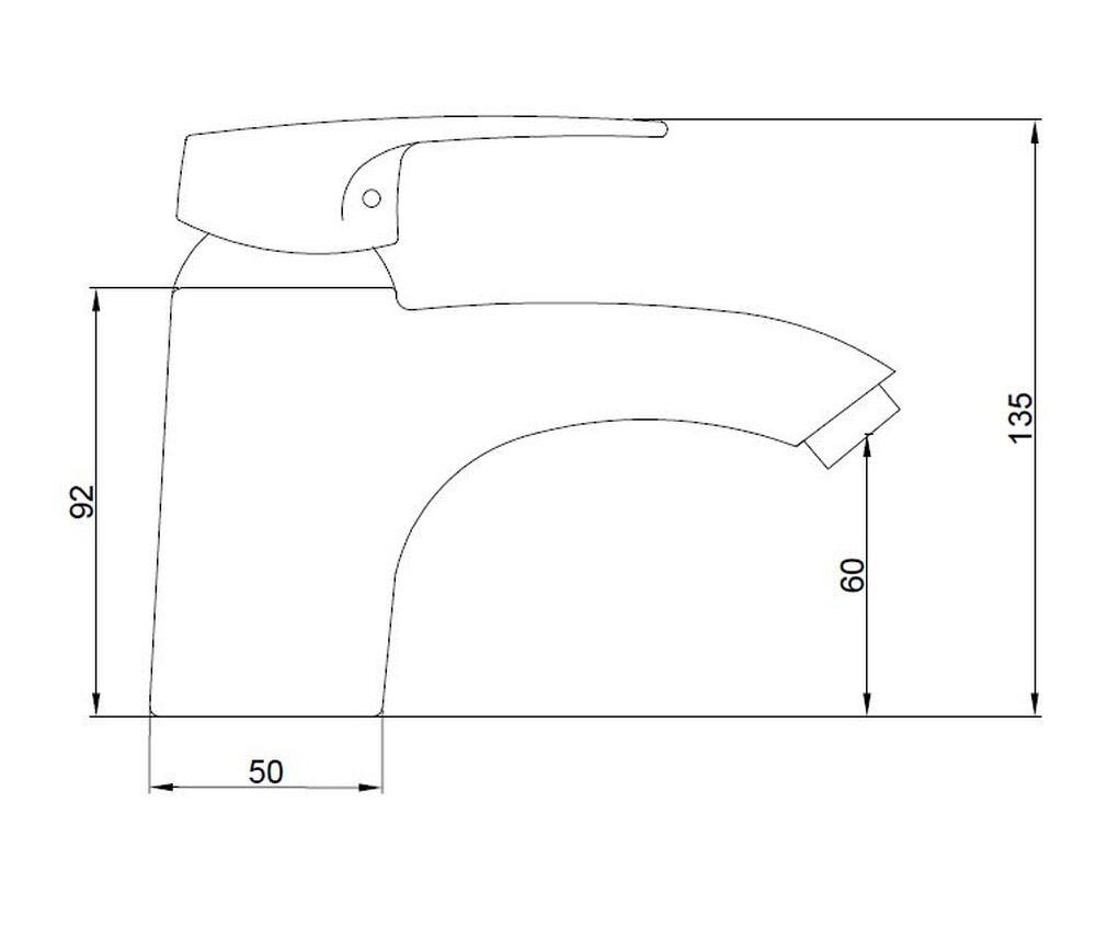 Смеситель Тюльпан SANTREK AQUA-600  "MODERN" шар. d-40 SB42 