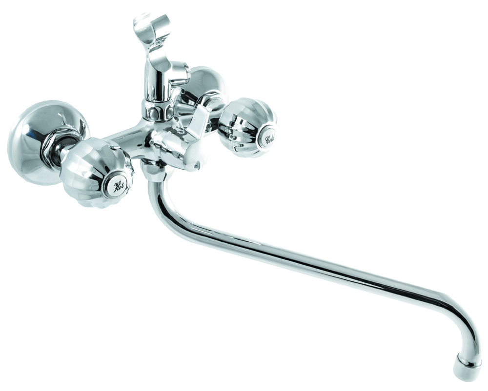 Смеситель Ванна SANTREK AQUA-120  "NOSTALGIE" 1/2 м/к перекл. кран букса Глобус SL580 