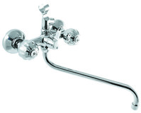 Смеситель Ванна SANTREK AQUA-120  "NOSTALGIE" 1/2 м/к перекл. кран букса Глобус SL580 