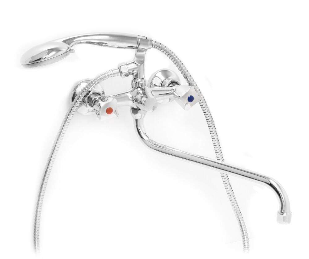 Смеситель Ванна SANTREK AQUA-120  "NOSTALGIE" 1/2 м/к перекл. кран букса Квадро SL504 