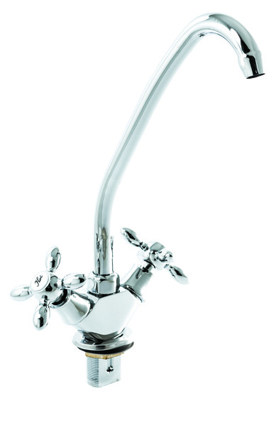 Смеситель Кухня SANTREK AQUA-200  "NOSTALGIE" 1/2 м/к на гайке Крест капелька SL603 