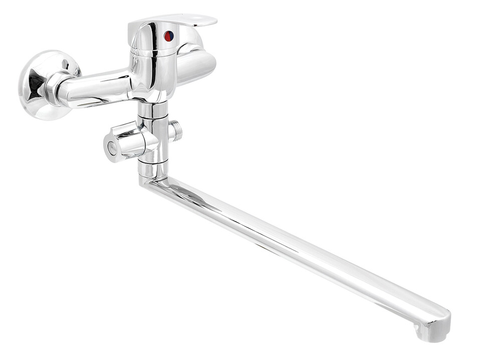 Смеситель Ванна SANTREK AQUA-710 "STANDART" шар. d-35 L-нос, дивертор картридж. перекл SB70 
