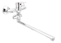 Смеситель Ванна SANTREK AQUA-710 "STANDART" шар. d-35 L-нос, дивертор картридж. перекл SB70 