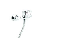 Смеситель Душ SANTREK AQUA-725  "STANDART" шар. d-35 SB03/SB19 (гориз руч, ниж подкл душ шланга) 