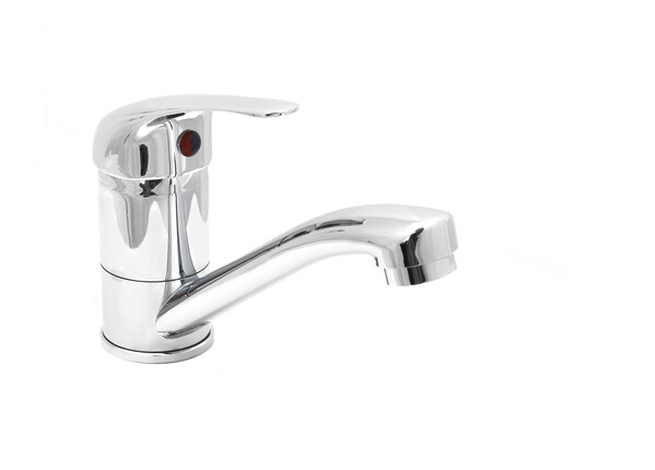 Смеситель Кухня SANTREK AQUA-765  "STANDART" шар. d-35 SB58 короткий нос