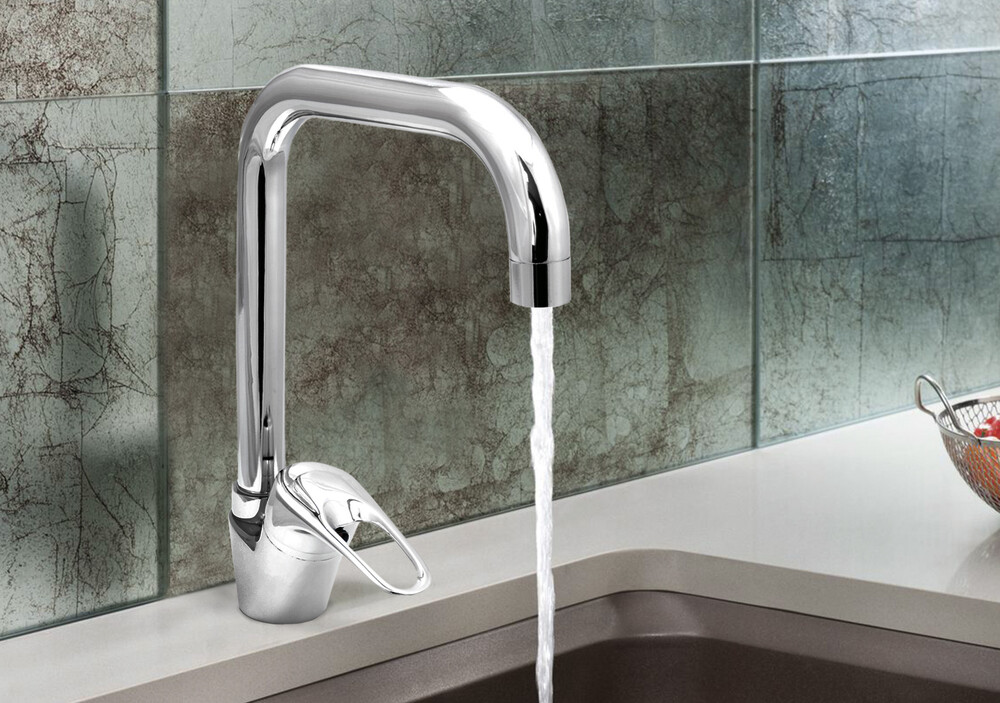 Смеситель Кухня SANTREK AQUA-775  "STANDART" MAXI шар. d-35 SB13 
