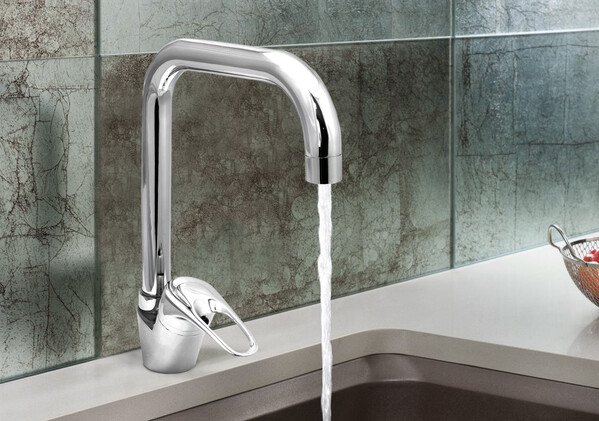 Смеситель Кухня SANTREK AQUA-775  "STANDART" MAXI шар. d-35 SB13 