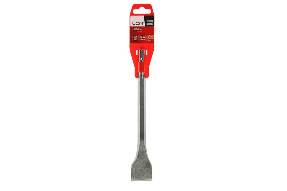 Зубило плоское широкое LOM, SDS-plus, 14 х 40 x 240 мм 2798913