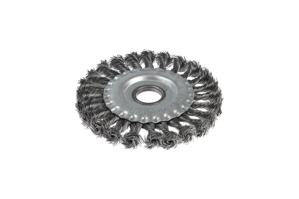 Щетка металлическая для УШМ LOM, крученая проволока, плоская, посадка 22 мм, 125 мм 2767946