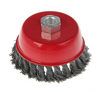 Щетка металлическая для УШМ LOM, крученая проволока, "чашка", М14, 100 мм 2767952