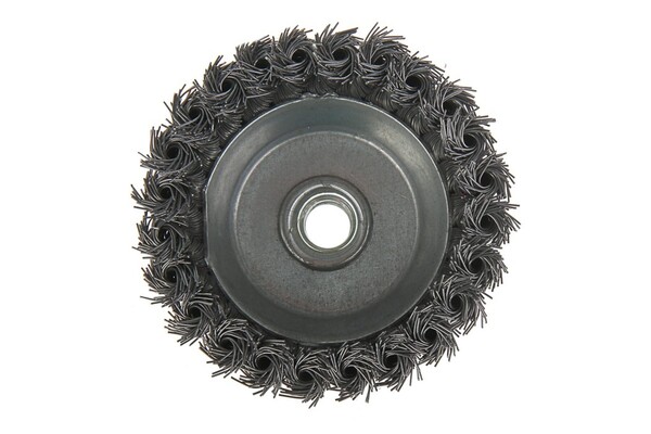 Щетка металлическая для УШМ LOM, крученая проволока, "чашка", М14, 100 мм 2767952