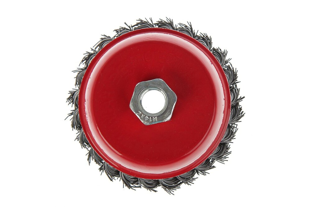 Щетка металлическая для УШМ LOM, крученая проволока, "чашка", М14, 100 мм 2767952