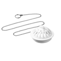 А-4578-1 Ситечко-пробка для ванн и моек диаметром 45 мм с латунной цепочкой 50 см 