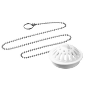 А-4078-1 Ситечко-пробка для раковин и ванн диаметром 40 мм с латунной цепочкой 50 см