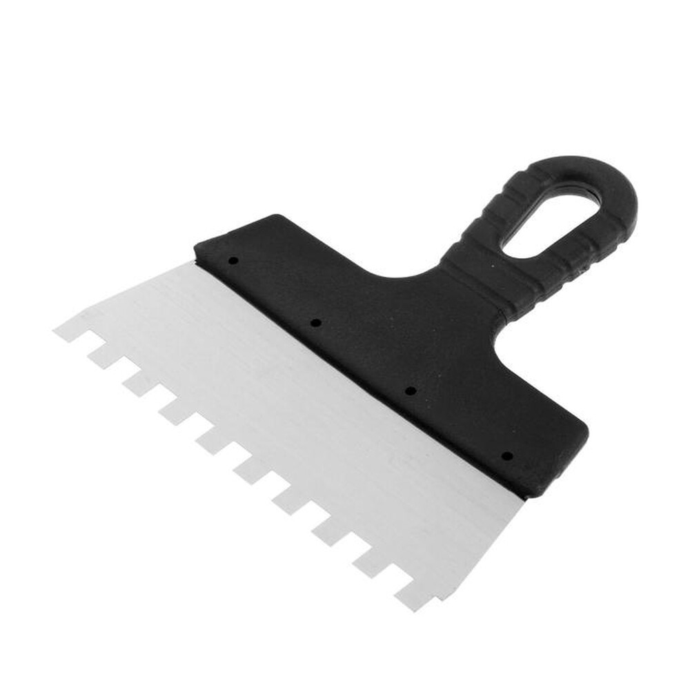 Шпатель зубчатый LOM, 200 мм, зуб 10 мм, нержавеющая сталь 5386222 РАСПРОДАЖА