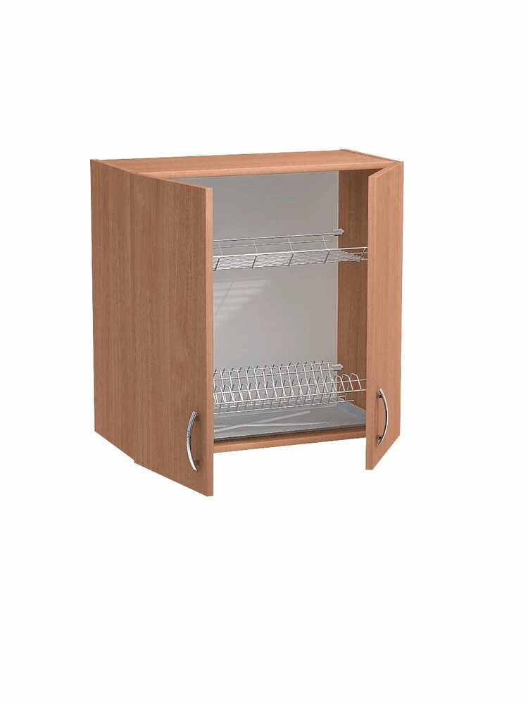 Шкаф для посуды 60 цвет Бук (под сушку) SANTREK HOME (ЛДСП)