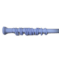 Карниз д/ванной  голубой 110х200см d=22