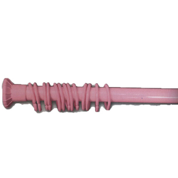 Карниз д/ванной  розовый 110х200см d=22