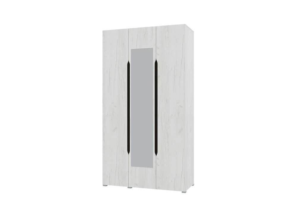 Вега Шкаф 3-х створчатый прованс (белый крафт) (4 места)