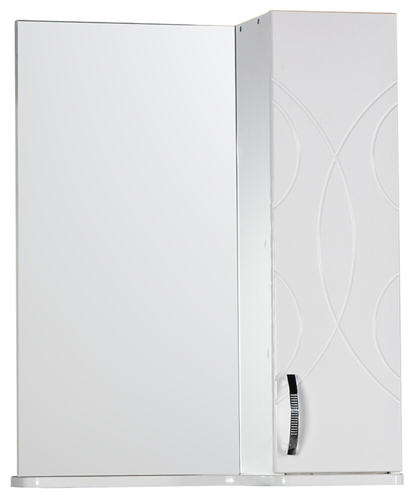 Зеркало-шкаф SANTREK HOME "Турин" (Белый) 570х717х230