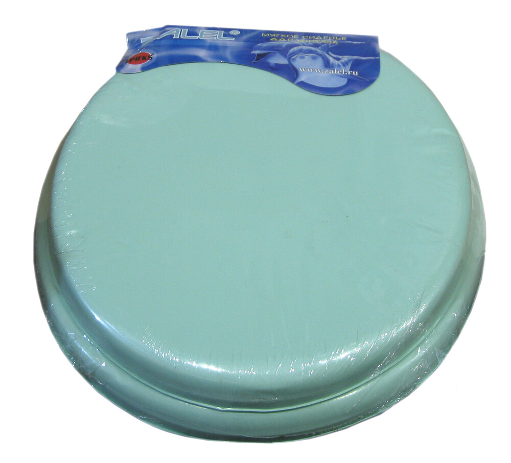 Сиденье д/унитаза мягкое  зелёное/салатовое 