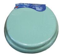 Сиденье д/унитаза мягкое  зелёное/салатовое 