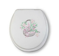 Сиденье д/унитаза мягкое с вышивкой