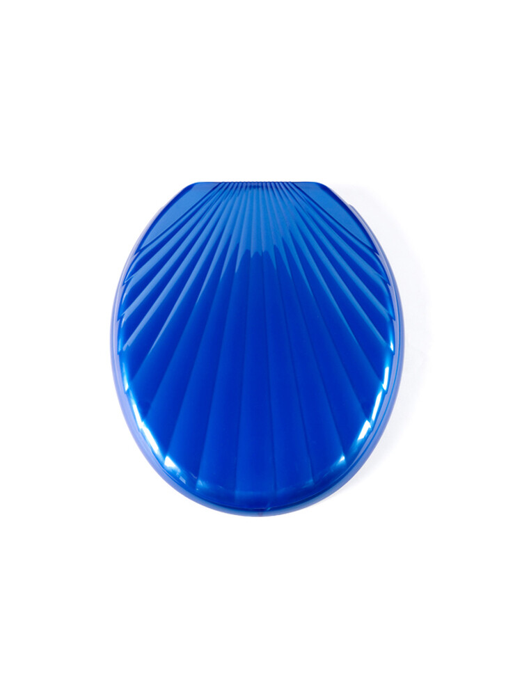 Сиденье д/унитаза унив. ОРИО ЛЮКС КР3-5 темно-синее (ракушка) (360х420мм ,  межосевое 160мм)