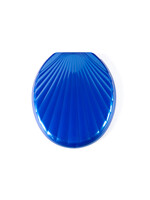 Сиденье д/унитаза унив. ОРИО ЛЮКС КР3-5 темно-синее (ракушка) (360х420мм ,  межосевое 160мм)