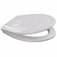 Сиденье д/унитаза унив. ОРИО ЛЮКС КУ2-1 белое (улитка) (360х420мм ,  межосевое 160мм)