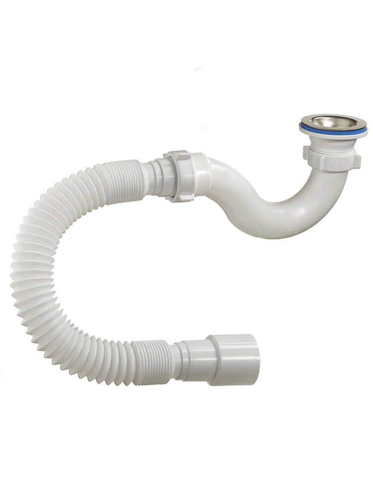 А-42589 Сифон для душ. поддона ОРИО 1 1/2х40, с гибкой трубой 40-40/50 (S-тип)