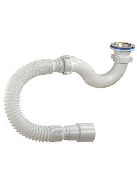 А-42589 Сифон для душ. поддона ОРИО 1 1/2х40, с гибкой трубой 40-40/50 (S-тип)