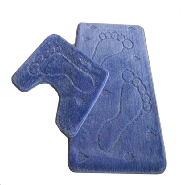 Коврик д/ванны 2 предм. ZALEL 55х85 голубой Турция