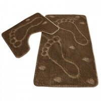Коврик д/ванны 2 предм. ZALEL 55х85 коричневый Турция