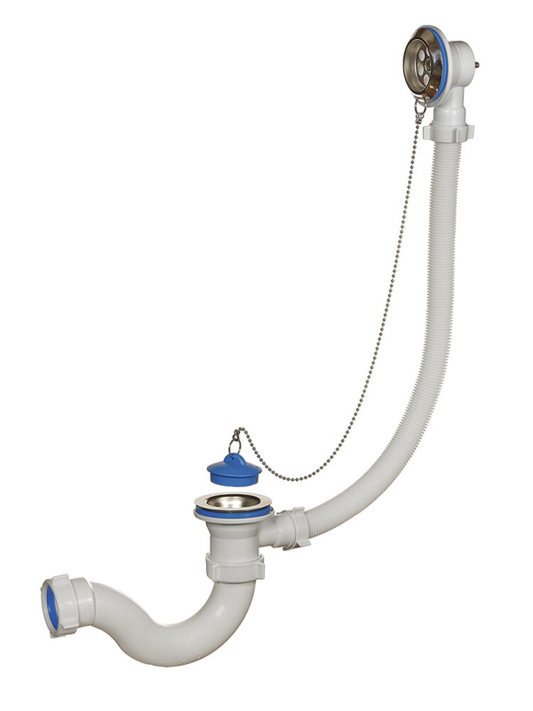 А-4008 Cифон для ванны (обвязка) ОРИО 1 1/2"х40, с переливом