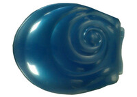 Сиденье д/унитаза унив. ОРИО ЛЮКС КУ2-5 темно-синее (улитка) (360х420мм ,  межосевое 160мм)