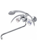 1012-182 Смеситель Ванна "ВАРИОН" м/к, S-излив, Парма